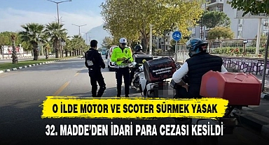 Motosiklet ve scooter sürücülerine trafiğe çıkma yasağı