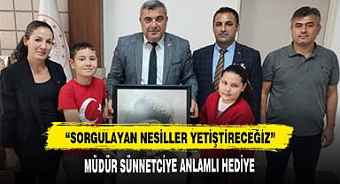MÜDÜR SÜNNETCİYE ANLAMLI HEDİYE