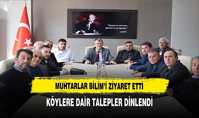 Muhtarlardan Bilim'e Ziyaret