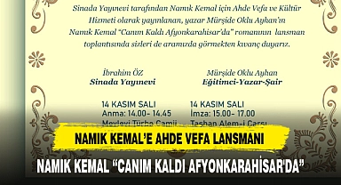 Namık Kemal'e Ahde Vefa Lansmanı