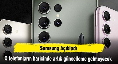O telefonlar artık güncellemeye almayacak