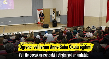 Öğrenci velilerine Anne-Baba Okulu eğitimi