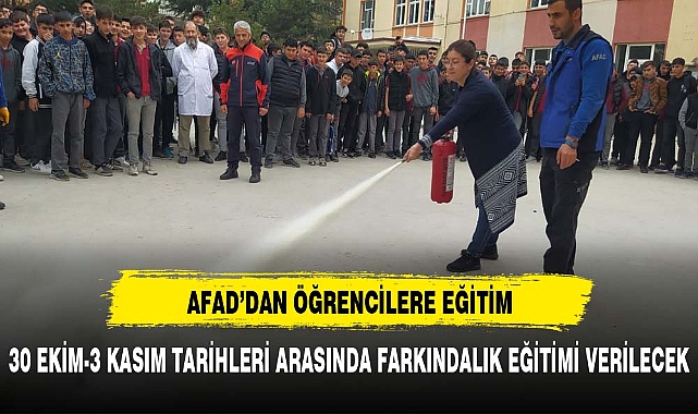 Öğrencilere 'afet farkındalık' eğitimi verildi