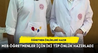 Öğretmen önlükleri hazır
