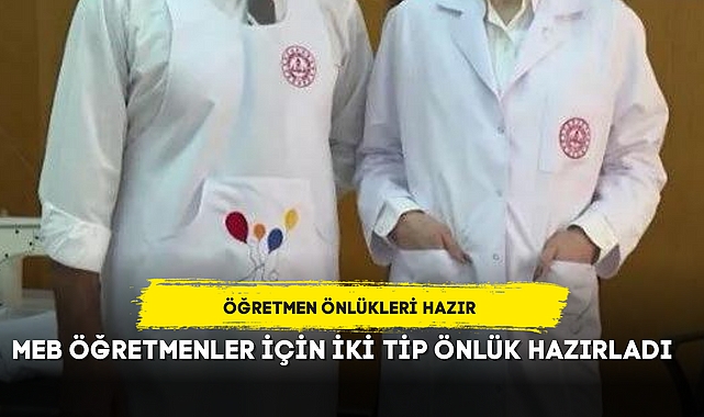 Öğretmen önlükleri hazır