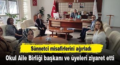 Okul Aile Birliği başkanı ve üyeleri ziyaret etti