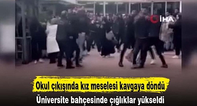 Okul çıkışında kız meselesi kavgaya döndü
