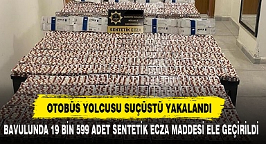 OTOBÜS YOLCUSU SUÇÜSTÜ YAKALANDI