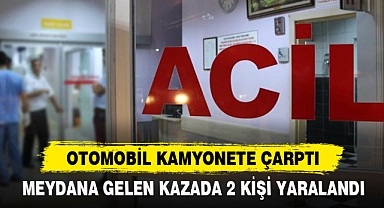 Otomobil Kamyonete Çarptı
