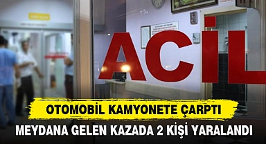 Otomobil Kamyonete Çarptı