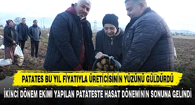 PATATES BU YIL FİYATIYLA ÜRETİCİSİNİN YÜZÜNÜ GÜLDÜRDÜ