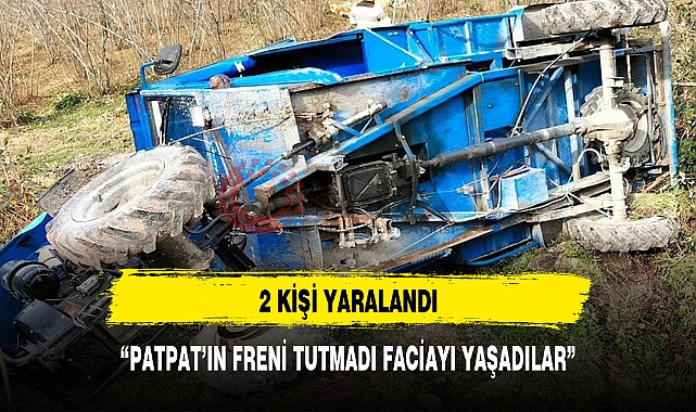 Patpat duvara çarptı 2 kişi yaralandı
