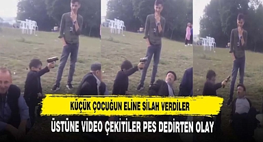 Pes Dedirten Olay Küçücük Çocuğun Eline Silah Verdiler