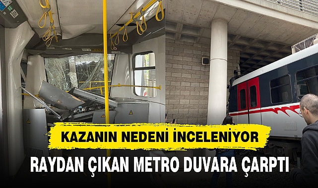 RAYDAN ÇIKAN METRO DUVARA ÇARPTI