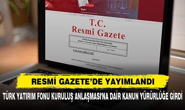 Resmi Gazete’de Yayımlandı
