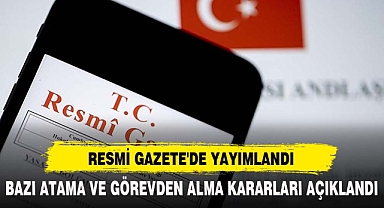 Resmi Gazete'de Yayımlandı