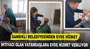 Sandıklı Belediyesinden evde hizmet