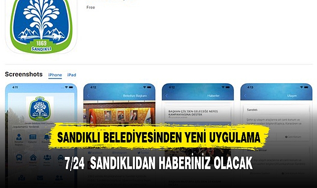 Sandıklı Belediyesinden yeni uygulama