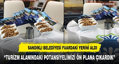 Sandıklı İlçesi meşhur leblebisi ile fuardaki yerini aldı