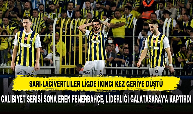 SARI-LACİVERTLİLER LİGDE İKİNCİ KEZ GERİYE DÜŞTÜ