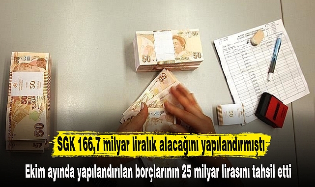 SGK 166,7 milyar liralık alacağını yapılandırmıştı