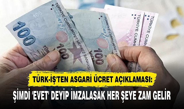 ŞİMDİ 'EVET' DEYİP İMZALASAK HER ŞEYE ZAM GELİR
