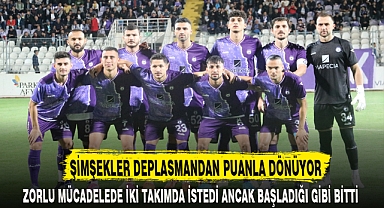 ŞİMŞEKLER DEPLASMANDAN PUANLA DÖNÜYOR