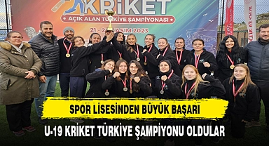 Spor Lisesi Kriket Türkiye Şampiyonu oldu
