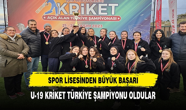 Spor Lisesi Kriket Türkiye Şampiyonu oldu
