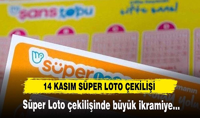 Süper Loto çekilişinde büyük ikramiye...