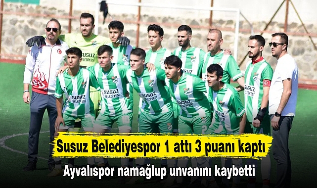 Susuz Belediyespor 1 attı 3 puanı kaptı