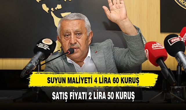 SUYUN MALİYETİ 4 LİRA 60 KURUŞ