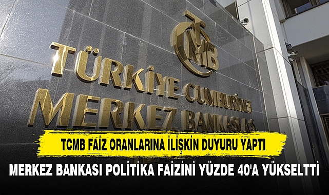 TCMB Faiz Oranlarına İlişkin Duyuru Yaptı