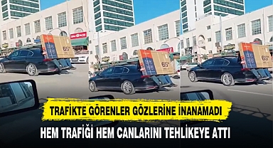 Trafikte Yaptıkları Akıl Tutulması Yarattı