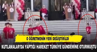 Türkiye gündemine oturan öğretmenin yeri değiştirildi