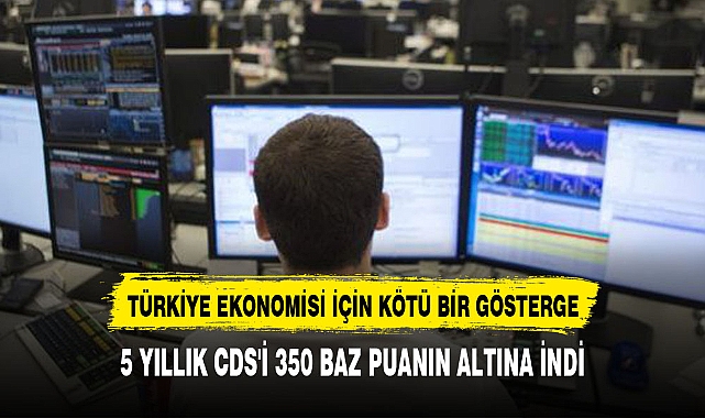 Türkiye'nin 5 yıllık CDS'i 350 baz puanın altına indi