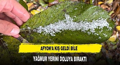 Yağmur yerini dolu'ya bıraktı