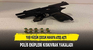 Yaşı Küçük Çocuk Havaya Ateş Açtı. Korku Dolu Anlar Yaşandı