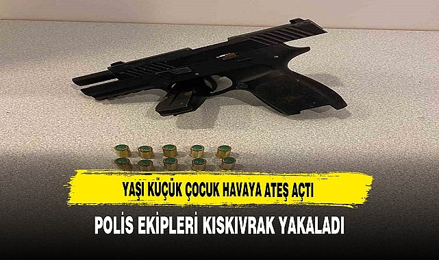 Yaşı Küçük Çocuk Havaya Ateş Açtı. Korku Dolu Anlar Yaşandı