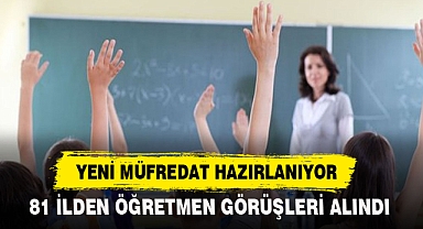 YENİ MÜFREDAT HAZIRLANIYOR