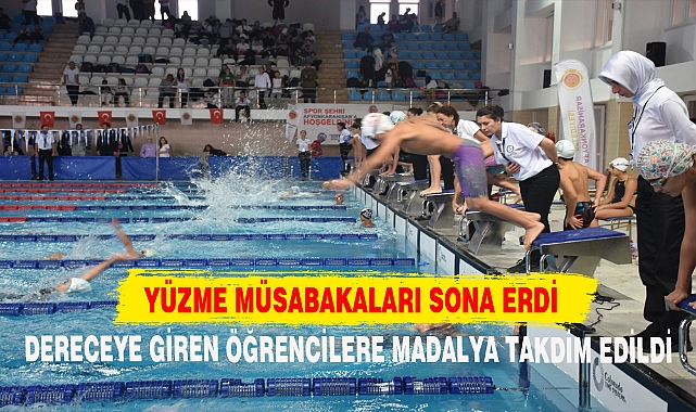 YÜZME MÜSABAKALARI SONA ERDİ