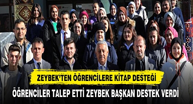ZEYBEK BAŞKAN´DAN ÖĞRENCİLERE KAYNAK KİTAP DESTEĞİ