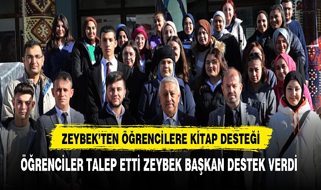 ZEYBEK BAŞKAN´DAN ÖĞRENCİLERE KAYNAK KİTAP DESTEĞİ