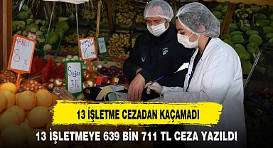 13 İŞLETME CEZADAN KAÇAMADI
