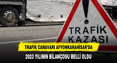 Afyonkarahisar'da 2023'te yollar kan gölüne döndü
