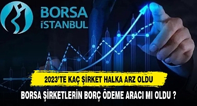 2023'TE KAÇ ŞİRKET HALKA ARZ OLDU ?