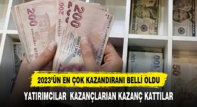 2023'ün en çok kazandıran yatırım araçları belli oldu
