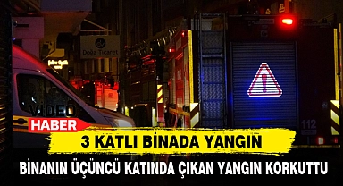 3 Katlı Binada Yangın