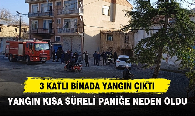 3 Katlı Binada Yangın Çıktı