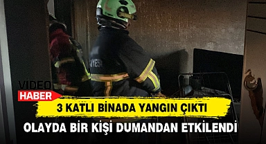 3 Katlı Binada Yangın Çıktı